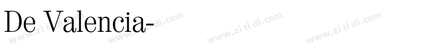 De Valencia字体转换